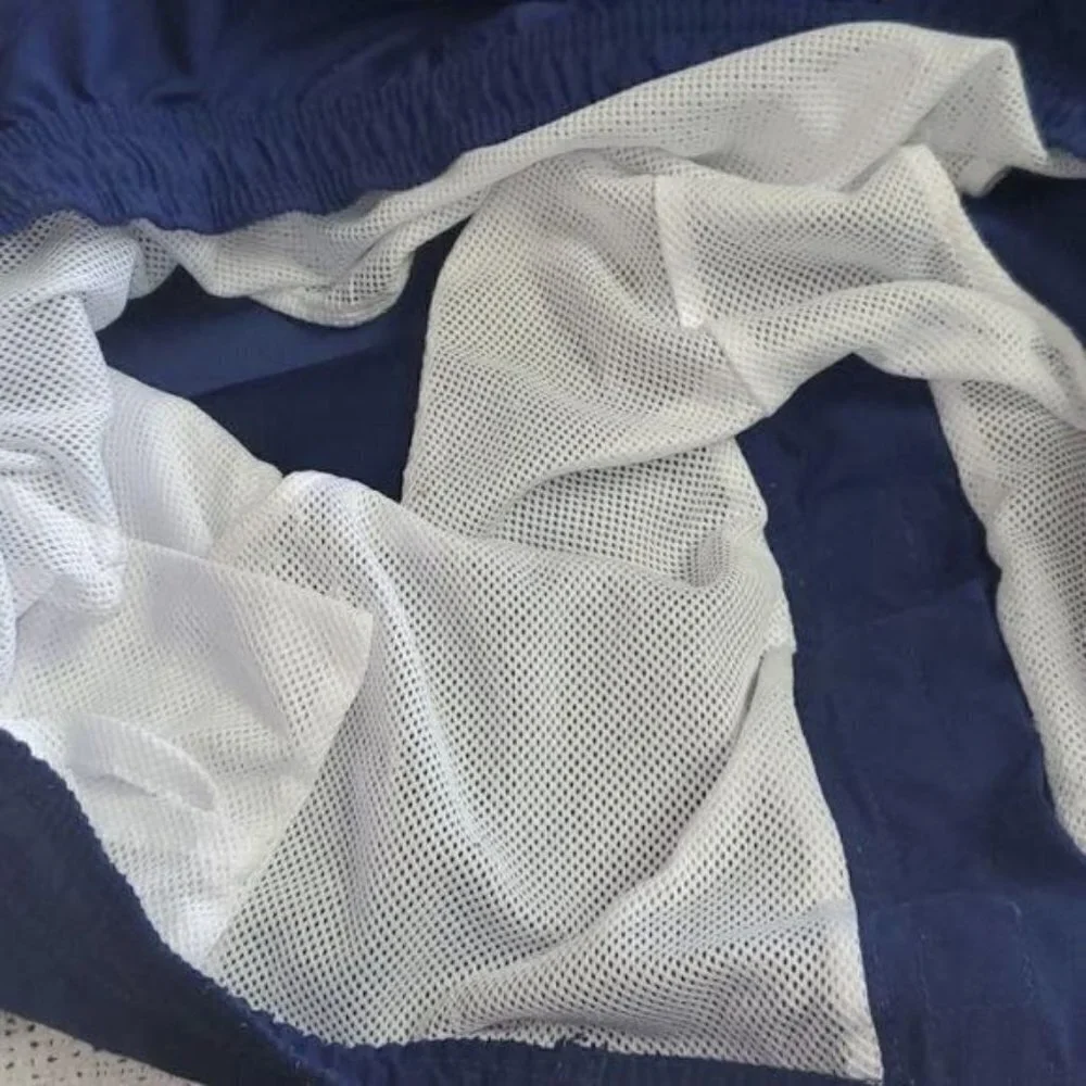 Islander Cinched Lined Striped Sz.‎ L Swim Trunks